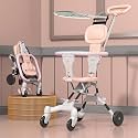 StarAndDaisy Stroller for Baby Boy & Girl 0 to 3 Years / Baby Stroller with Lightweight / Foldable Pram for Babies with 3-Point Safety Harness, Adjustable Backrest, 360° Swivel Wheel, Large Storage, Reversible Handlebar, 