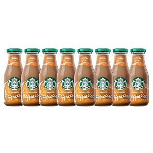 starbucks caramel frappuccino coffee glass bottle drink a burst of rich sweetness 845 fl oz  250 ml 8 pack