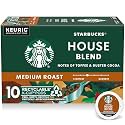Starbucks K-Cup Coffee Pods, House Blend Medium Roast, 10 Count