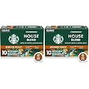 Starbucks K-Cup Coffee Pods, Medium Roast Coffee, House Blend, 100% Arabica, 1 box (10 pods) (Pack of 2)