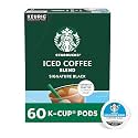 Starbucks K-Cup Coffee Pods, Iced Signature Black, 6 Boxes 60 Count