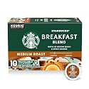 Starbucks K-Cup Coffee Pods, Medium Roast Hot or Iced Coffee, Breakfast Blend, 10 Keurig Pods ​