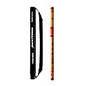 Professional Flutes A Sharp Base Bamboo Flute Bansuri Size 22 Inch With Free Carry Bag (Natural Brown)