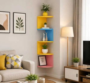 stardecor Wall Mount Corner Shelf MDF Medium