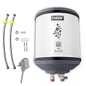 Stardom 15 L Storage Water Geyser (HOTMAT SERIES WITH INLET OUTLET PIPE AND ASSEMBLY KIT, White, Grey) (WHITE GREY, 15 LITRE)