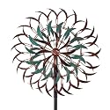 Stargarden Large Metal Wind Spinners, 20” Dia Kinetic Wind Sculptures, 6Layers Windmill Metal Yard Art Garden Decor