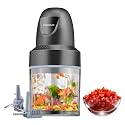 Stargaze Chopmax 300 Watt with 100% pure Copper Motor |Chop, Dice | Electric Chopper with Stainless Steel Chopping Blade | 800ml Capacity Bowl | 1 year Warranty (300 W New-Blue)