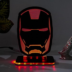 3d illusion ironman458 led lamp 16 colors change light with remote control for home decorations gifts for avengers lover amp birthday gift