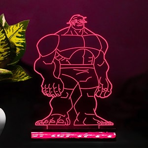 the avenger super hero 3d hulk569 night lamp 16 color changing light desk table lamp