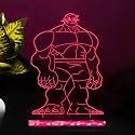The Avenger Super Hero 3D hulk569 Night lamp 16 Color Changing Light Desk Table lamp
