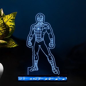 spiderman258 3d illusion night lamp avengers home decor light gift for birthday multicolored