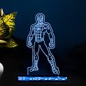 spiderman258 3D Illusion Night lamp Avengers Home Decor Light Gift for Birthday (Multicolored)