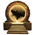 Starlight-gate Ring Mirror Time Tunnel Infinity Mirror Modelling 3D Night Light LED Table Lamp Collectable Gift Gaming Sculpture Home Decor (Led Light)