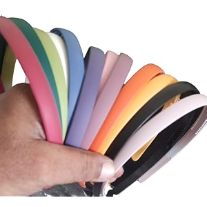 simple fancy plastic elastic hair bands wavy hair comb black brown headband teeth comb shine matte hairband hoop hair accessories for girls women size- 120 mm set of 12