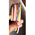 Simple Fancy Plastic Elastic Hair Bands Wavy Hair Comb Black Brown Headband Teeth Comb Shine Matte Hairband Hoop Hair Accessories For Girls, Women (Size- 4.0 mm, Set Of 6)