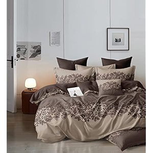 fitted bedsheetelastic fitted bedsheets king size bedsheet for double bed elastic fitted144 tc ezyption cotton premium floral fitted bedsheet with 2 pillow cover78x72 inches coffee leaf