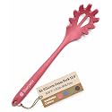 Starpack XL Premium Silicone Pasta Fork (13.5") - Spaghetti Spoons High Heat Resistant to 600°F - Silicone Pasta Spoon Strainer - Server Spoon with Teeth - Server Utensil for Pastas