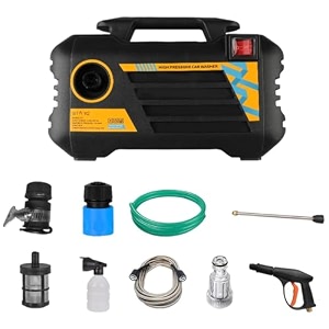 starq st3 1800w heavy duty high pressure washer 150 bar 8lmin flow brass coated pump copper motor portable car bike home ac amp solar cleaning machine with black foam canon st3 combo