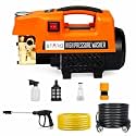 STARQ ST3 1800W Heavy Duty High Pressure Washer 150 Bar, 8L/Min Flow, Brass Coated Pump, Copper Motor Portable Car, Bike, Home, AC &amp; Solar Cleaning Machine