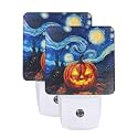 Starry Night Sky Night Light Dusk-to-Dawn Set of 2