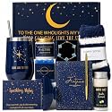 Starry Sky Good Luck Gifts Baskets, 10Pcs Self Care Birthday Gift for Women