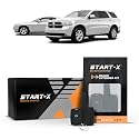 Start-X Remote Starter Kit + 2000ft 1 Way Range Extender for Dodge Grand Caravan (2011-20), Challenger (2011-14), Durango (2011-13), Chrysler Town & Country (2011-16) Vehicles with Key Ignition