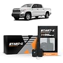 Start-X Remote Starter Kit + 2000ft 1 Way Range Extender for Start-X Remote Starter Kit for Toyota Tundra (2010, 2011, 2012, 2013, 2014, 2015, 2016, 2017) with G-Key Ignition