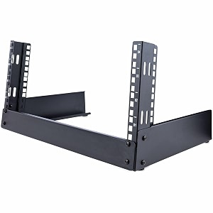 startechcom 4u open frame desktop rack - 2 post free standing network equipment rack for up to 66 lbs rk4od