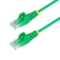 StarTech.com CAT6 LAN Cable / Slim/3m/Green/1Gb/100W PoE/Snagless/Stranded/Fluke Tested/Cat6 Ethernet Cable N6PAT300CMGNS