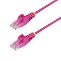 StarTech.com CAT6 LAN Cable / Slim/15m/Pink/1Gb/100W PoE/Snagless/Stranded/Fluke Tested/Cat6 Ethernet Cable N6PAT15MPKS