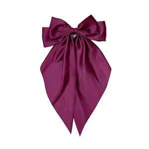 starvis silky satin hair bow for women large french barrettes with long tails  adorable hair accessories for women amp girls  ideal for weddings parties and bridal fusion clipspack of 1