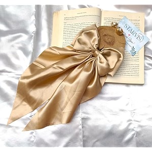 starvis silky satin hair bow for women large french barrettes with long tails  adorable hair accessories for women amp girls  ideal for weddings parties and bridal fusion clipspack of 1