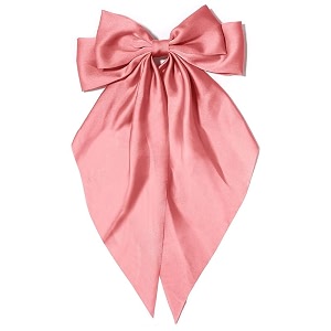 starvis silky satin hair bow for women large french barrettes with long tails  adorable hair accessories for women amp girls  ideal for weddings parties and bridal fusion clipspack of 1