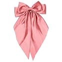 Starvis Silky Satin Hair Bow for Women| Large French Barrettes with Long Tails | Adorable Hair Accessories for Women &amp; Girls | Ideal for Weddings, Parties, and Bridal Fusion Clips.(Pack of 1)