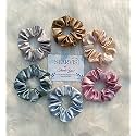 Starvis Premium Satin Skinny Scrunchies for Women / Girls | Pack of 6 | - Silk Pastel colors (same colors as shown), Hair Ties combo, Anti-Hair-Breakage, Hair Scrunchie Set for Girls, Women, Mom, Sister