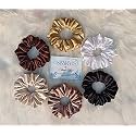 Starvis Satin Silk Soft Scrunchies for Hair, Large Size for Breakage Prevention for Women Girls, Sleeping, with Elastic Hair Bands Nude Shade Color Edition Ponytail Holder HairTies -6 Pack