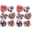 Starvis Women's organza Flower Hair Scrunchies Hair Bow Ponytail Holder, Flower Hair Scrunchies and Solid Colors Chiffon Hair Ties(MULTI COLOR, MULTI DESIGN) (PACK OF 12)