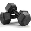 STARX Hexa Dumbbells 1kg x 2 Black