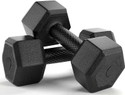 STARX Hexa Dumbbells 5kg x 2 Black