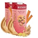 STASH Double Spice Chai Latte - Dairy Free Plant Based Tea Concentrate - Caffeinated - 32 fl oz, 5 Servings (Pack of 2)