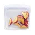Stasher Premium Reusable Silicone Food Storage Sandwich Bag, Clear, 28 oz