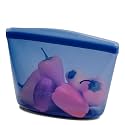 Stasher Premium Reusable Silicone Food Storage Bowl, Deep Ocean, 4-Cup
