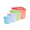 Stasher Premium Reusable Silicone Food Storage Bags, 4-Pack, Multicolor