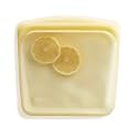 Stasher Premium Reusable Silicone Food Storage Bag, Sandwich, Yellow, 28 oz