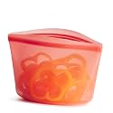 Stasher Premium Reusable Silicone Food Storage Bowl, Red, 6-Cup