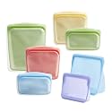 Stasher Reusable Silicone Food Storage Bags, 7-Pack, Multicolor