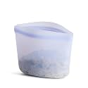 Stasher Silicone Reusable Storage Bag, 2-Cup Bowl, Reusable Freezer Bag, Microwave, Dishwasher, Oven Safe, Sous Vide, Lunch Containers, Eco Friendly, Food Storage Bags, Snack Bags, 16 oz, Lavender