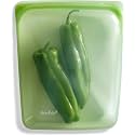 Stasher Silicone Reusable Storage Bag, Half Gallon Bag, Reusable Freezer Bags, Microwave, Dishwasher, Oven Safe, Sous Vide, Premium Lunch Container, Eco Friendly, Food Storage Bags, 64 oz, Green