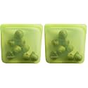 Stasher Premium Silicone Reusable Food Storage Sandwich Bag, Lime, Microwave, Sous Vide, Dishwasher, Oven and Freezer Safe, BPA Free, Leak-free, Eco-friendly, 28 Oz (Pack of 2)