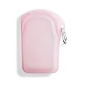 Stasher Silicone Reusable Storage Go Bag with Carabiner Clip, Bag for Travel, Microwave, Dishwasher, Oven, Safe, Sous Vide, Eco Friendly, Outdoor Snack Storage Pouch, 18 oz, Pink